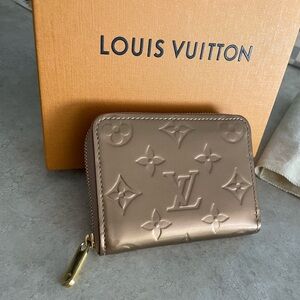 Louis Vuitton Bronze Vernis Zippy Compact Card Case